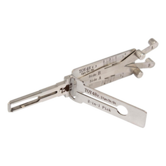 Original Lishi 2-In-1 Pick and Decoder TOY48 Quad Lifter